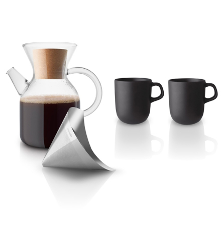 Eva Solo Pour over kaffefilter +  2 st 30cl muggar